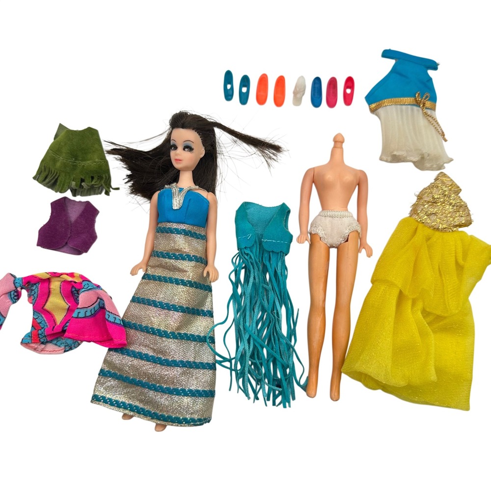 Vintage Topper Dawn Doll Lot 1970s Fashion Dolls Clothes Shoes Accessories